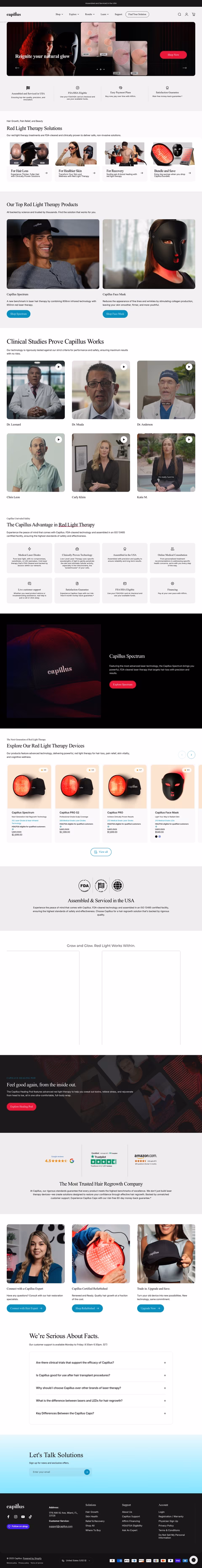 Capillus Homepage 1440px