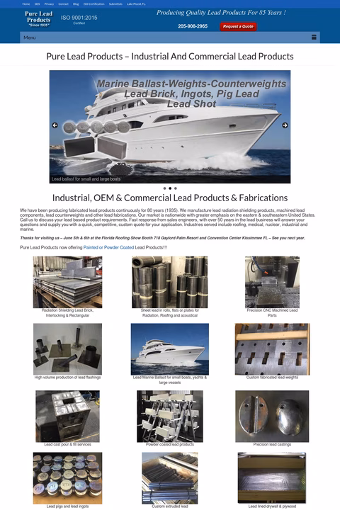 Pure-Lead-Products-Inc Homepage 1440px