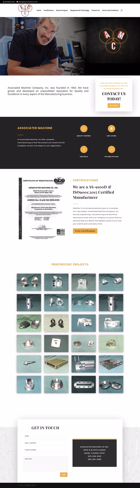 Associated-Machine-Company Homepage 1440px