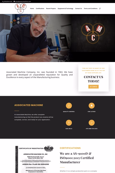 Associated-Machine-Company Homepage 1440px