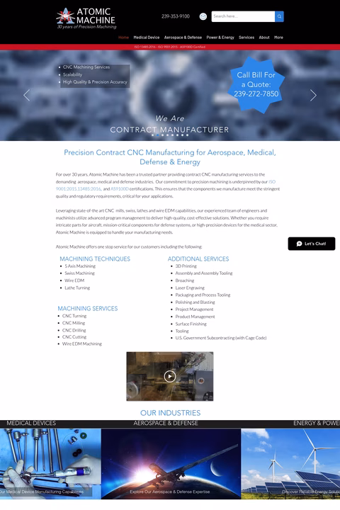 Atomic-Machine Homepage 1440px