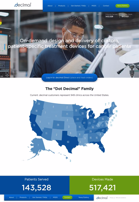 Decimal Homepage 1440px