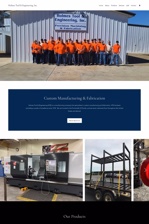Holmes-Tool-Engineering Homepage 1440px