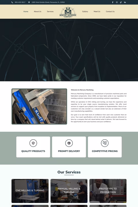 Mercury-Machining Homepage 1440px