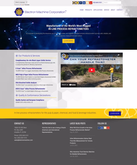 Electron-Machine-Corporation Homepage 1440px