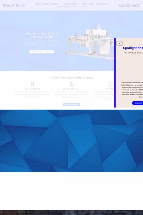 Auto-Labe Homepage 1440px