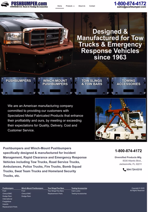 Diversified-Products-Manufacturing Homepage 1440px