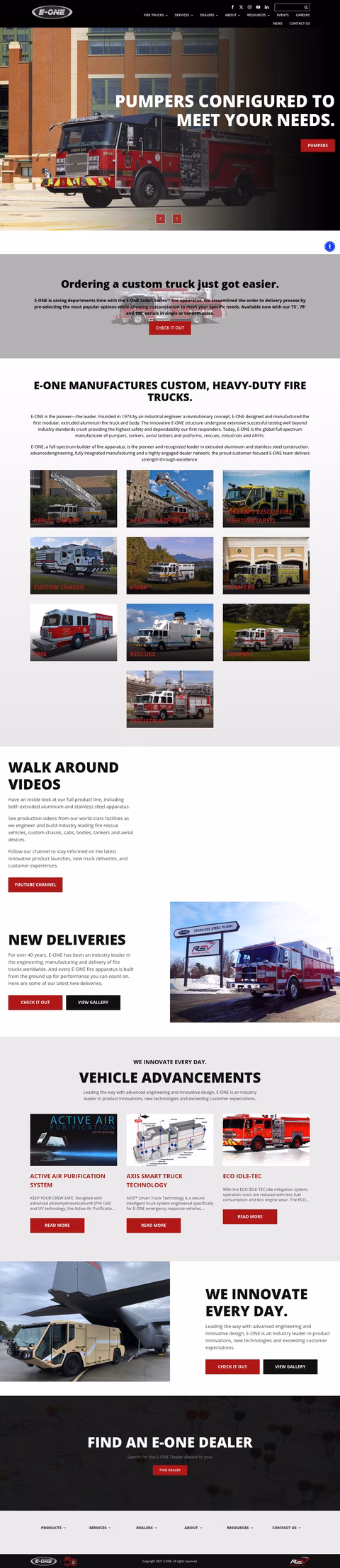 E-One Homepage 1440px