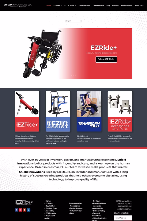 Ezride Homepage 1440px