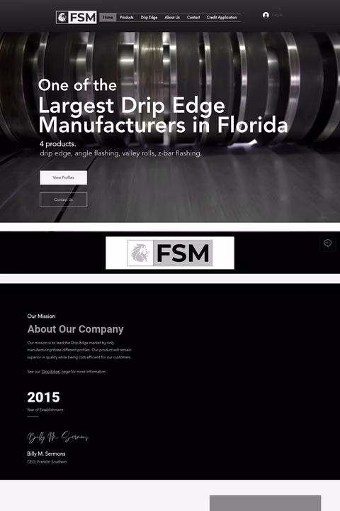Franklin-Southern-Manufacturing Homepage 1440px
