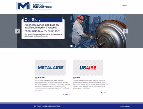 Metal-Industries Homepage 1440px