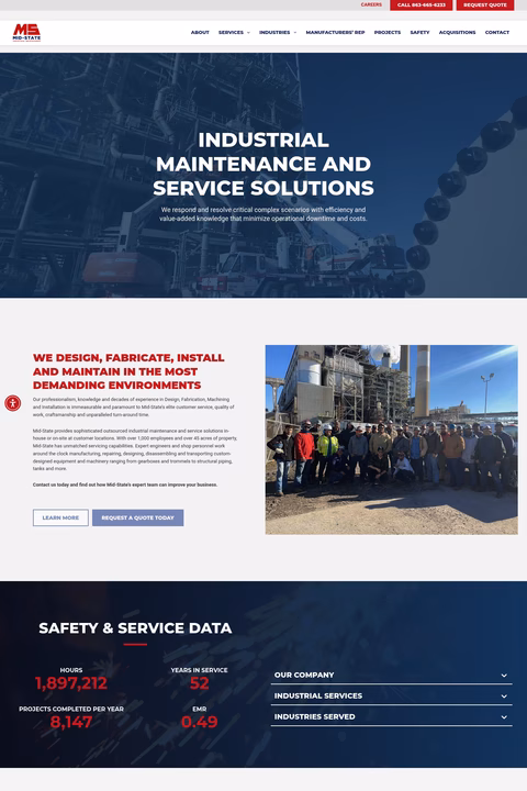 Mid-State-Industrial-Maintenance Homepage 1440px
