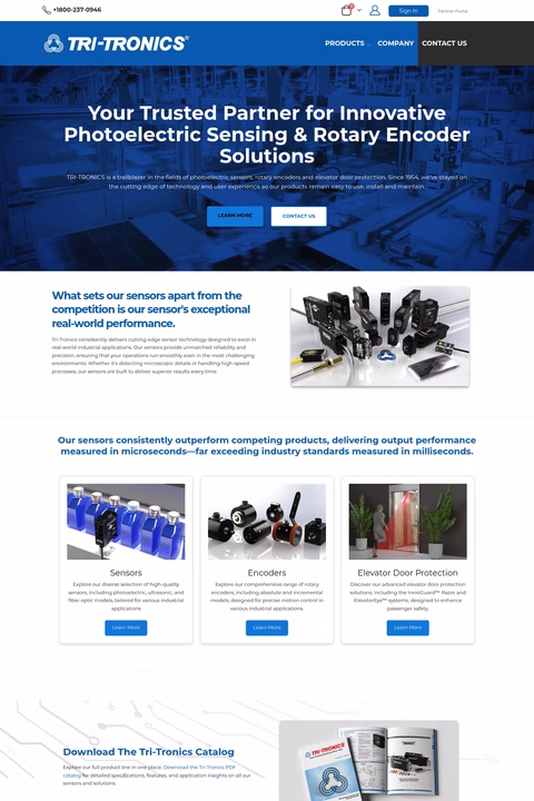 Tri-Tronics Homepage 1440px