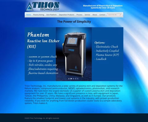 Trion-Technology Homepage 1440px