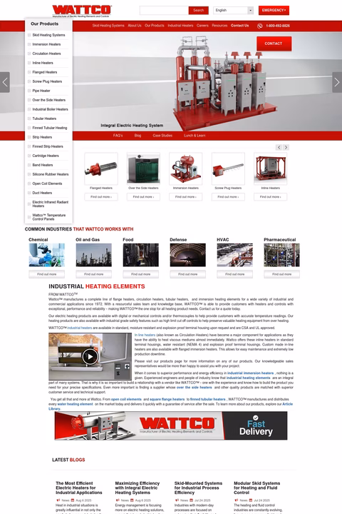 Wattco Homepage 1440px