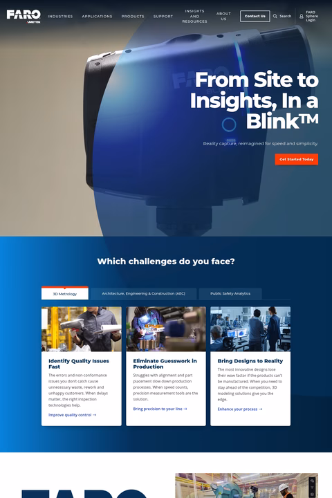 Faro-Technologies Homepage 1440px