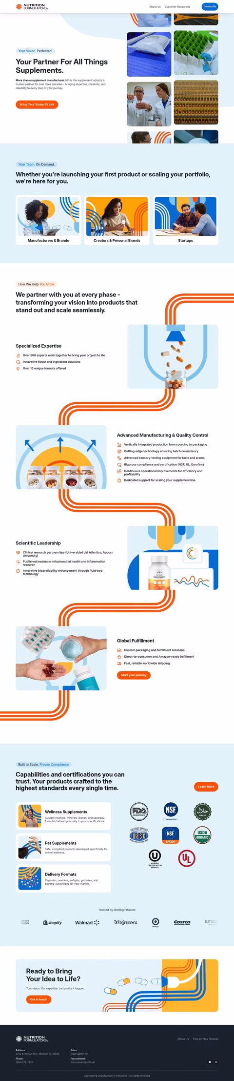 Nutrition-Formulators Homepage 1440px
