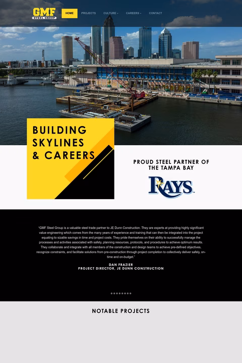 Gmf-Steel-Group Homepage 1440px