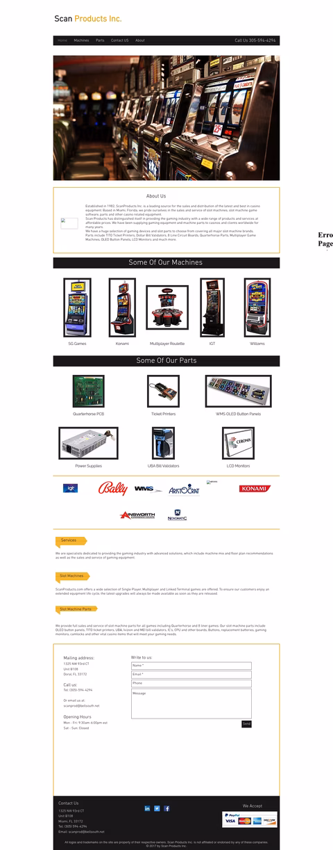 Scan-Products-International Homepage 1440px