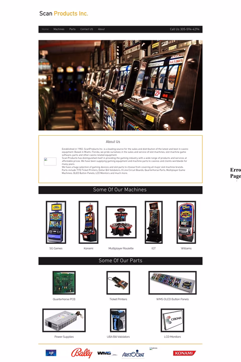 Scan-Products-International Homepage 1440px