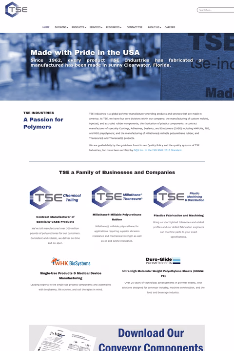 Tse-Industries Homepage 1440px