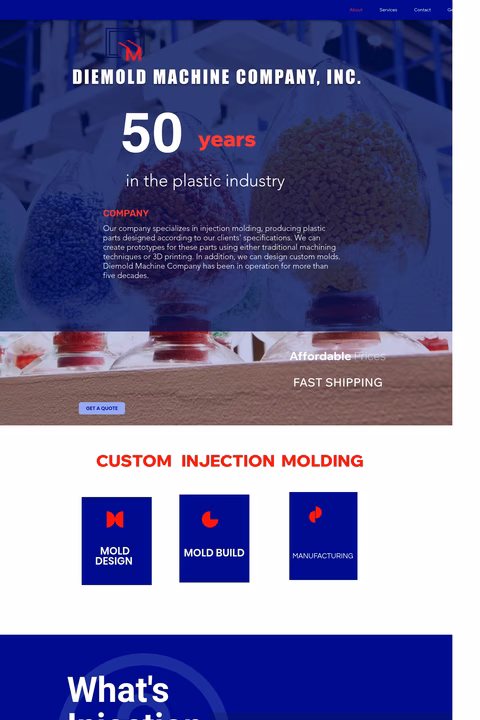 Diemold-Machine Homepage 1440px