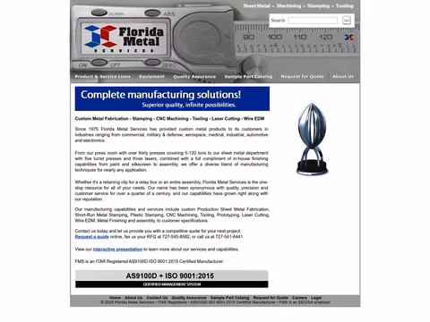 Florida-Metal-Services Homepage 1440px
