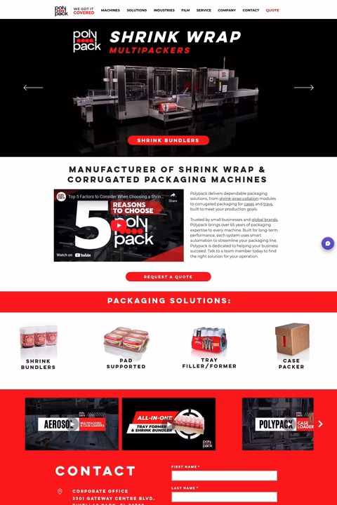 Polypack Homepage 1440px