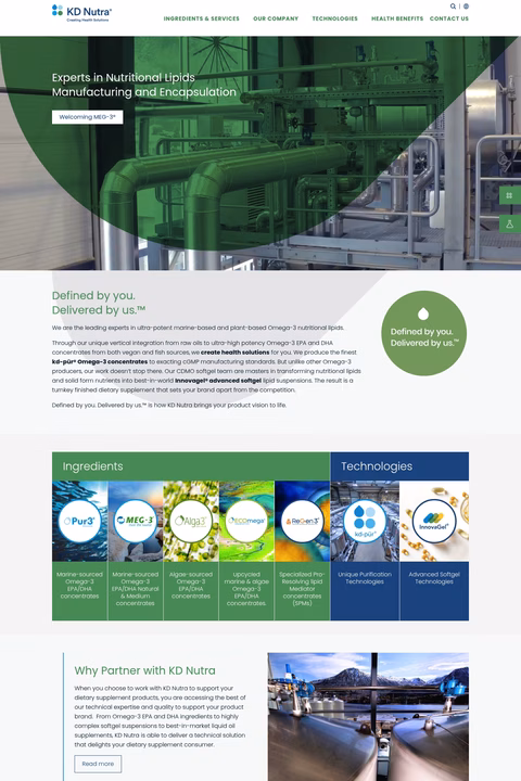 Kd-Nutra Homepage 1440px