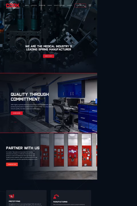 Cook-Spring-Company Homepage 1440px