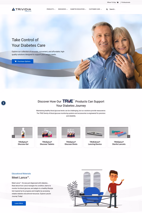 Trividia-Health Homepage 1440px