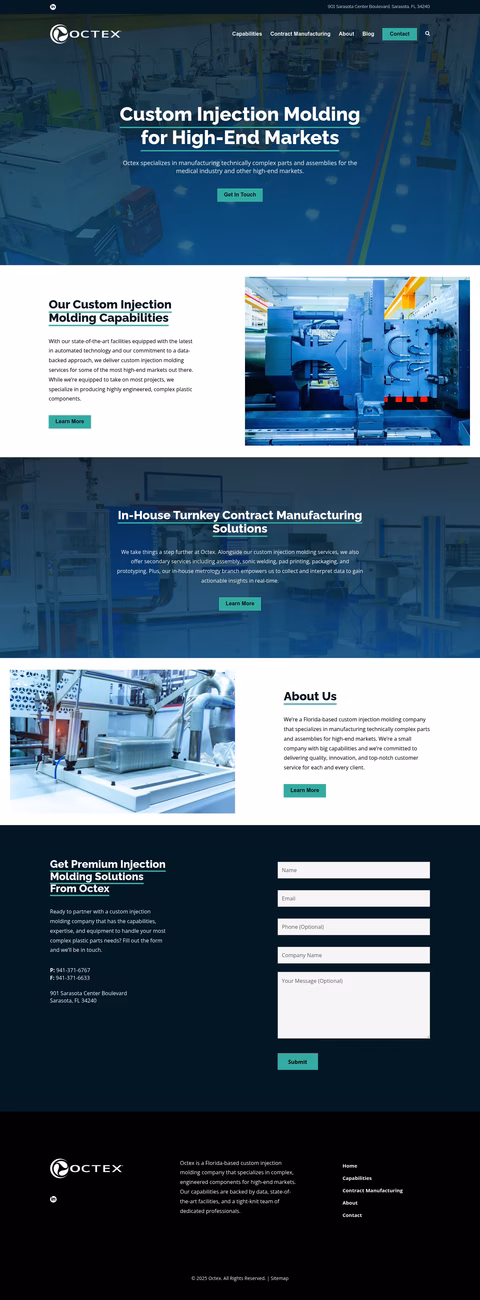 Octex Homepage 1440px