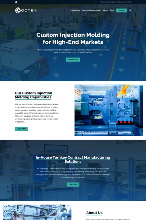 Octex Homepage 1440px