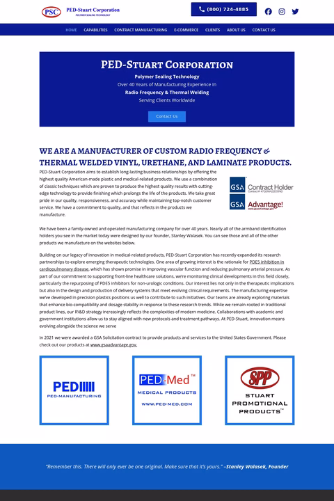 Ped-Stuart-Corporation Homepage 1440px