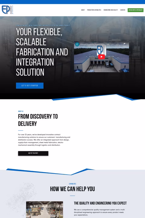 Earnest-Products Homepage 1440px