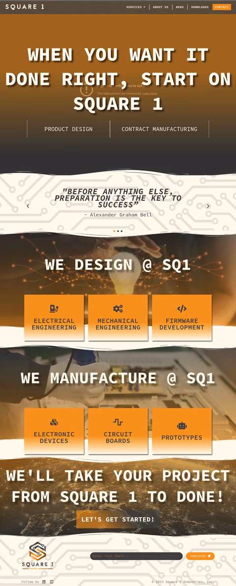 Square-1 Homepage 1440px