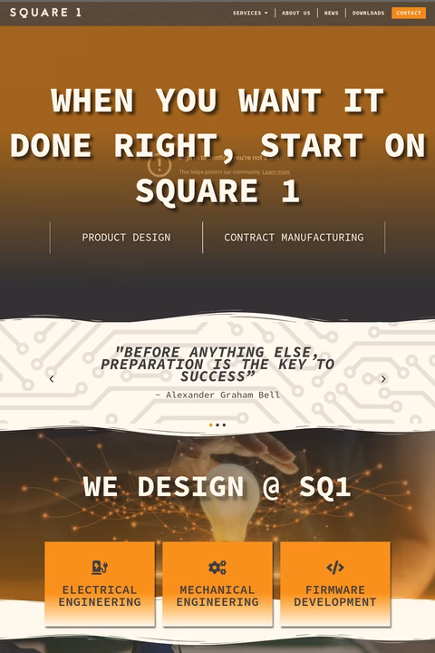 Square-1 Homepage 1440px