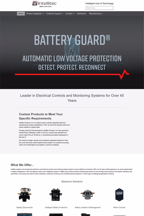 Intellitec-Products Homepage 1440px