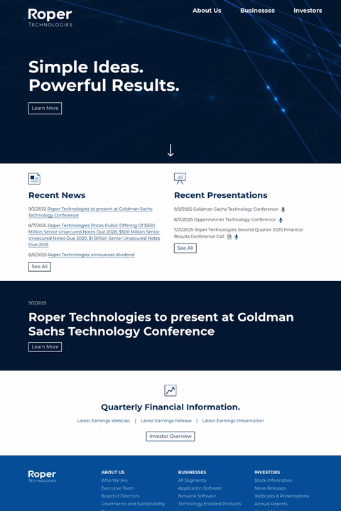 Roper-Technologies Homepage 1440px
