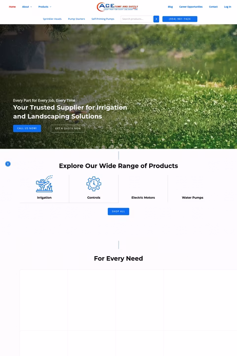Ace-Pump-Supply Homepage 1440px