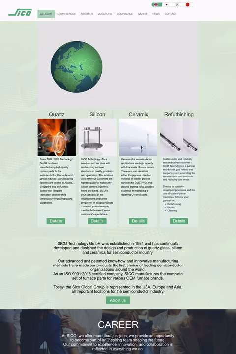 Sico-East-Coast-Inc Homepage 1440px