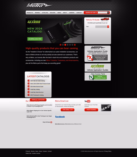 Metra-Electronics Homepage 1440px