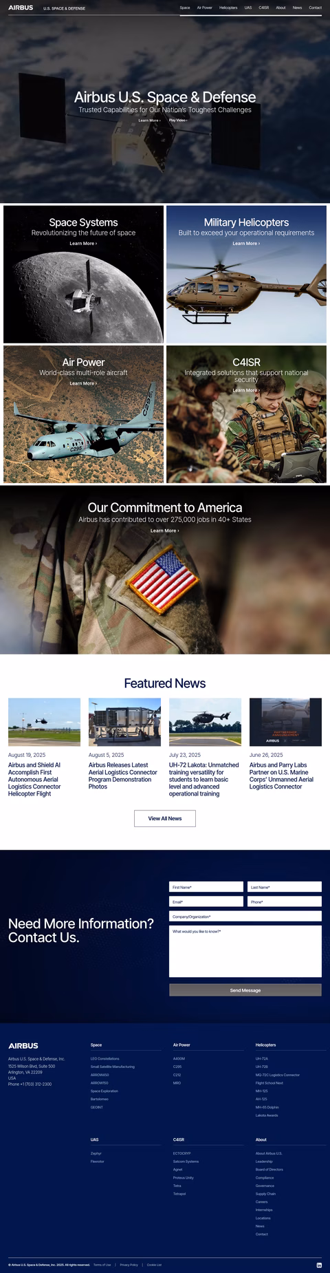 Airbus-U-S-Space-Defense Homepage 1440px