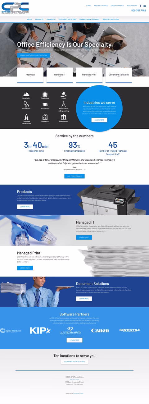 Cpc-Office-Technologies Homepage 1440px