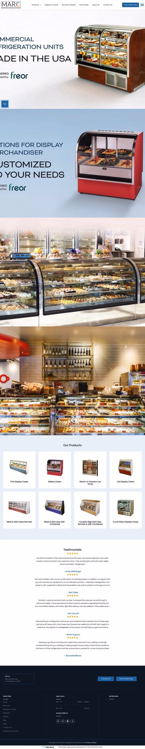 Marc-Refrigeration Homepage 1440px