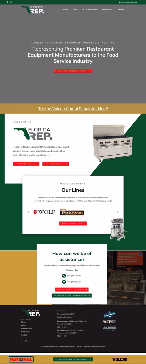 Florida-Restaurant-Equipment-Professionals Homepage 1440px