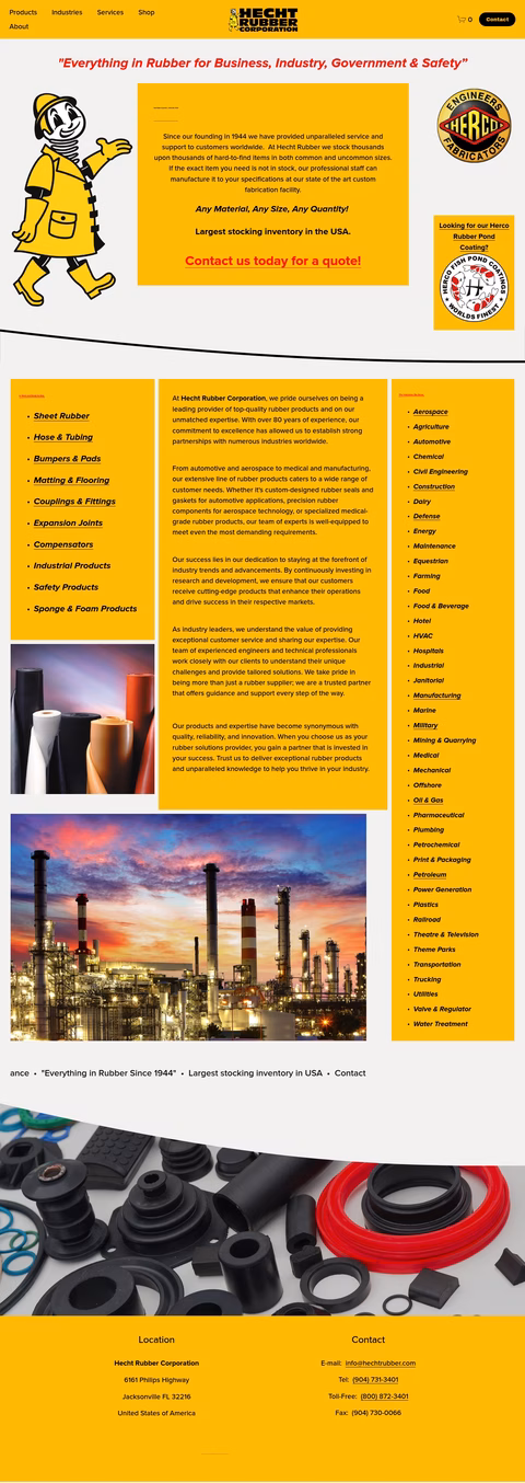 Hecht-Rubber-Corporation Homepage 1440px