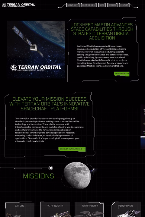 Terran-Orbital Homepage 1440px