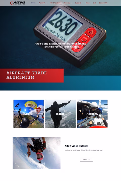 Alti-2-Technologies Homepage 1440px