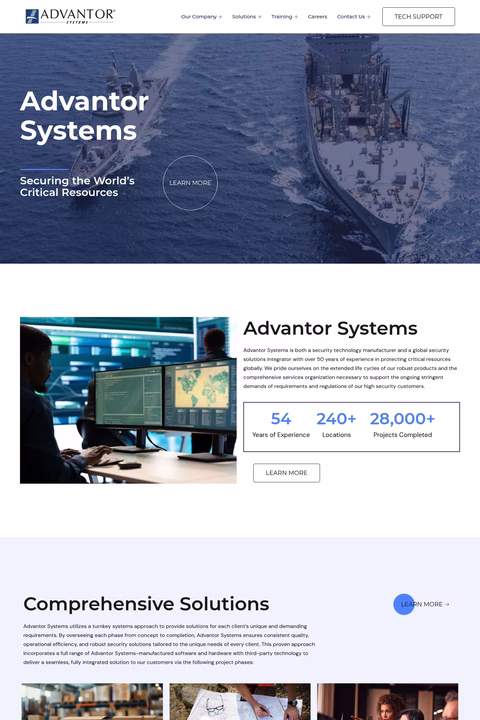 Advantor-Systems Homepage 1440px